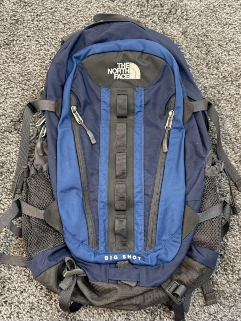 THE NORTH FACE Blue BIG-SHOT HIKING BACKPACK Outdoor Camping Gear Gym Bag